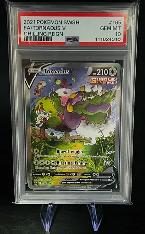 Pokémon Graded Slab For Sale - Tornadus V Alternate Art Chilling Reign (PSA 10)