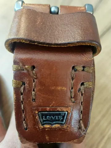 Genuine Levis Brown Leather Belt - Good condition