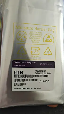 Western Digital WD Purple 6TB SATA 6Gb/s Surveillance Hard Drive (WD63PURZ) - New/Sealed