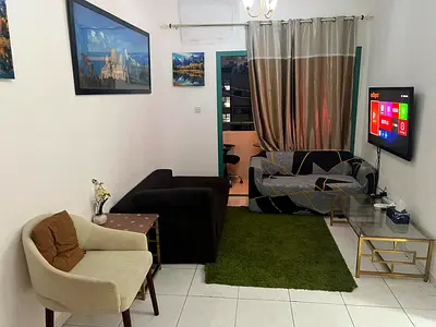 Best fully furnished two-bedroom apartment in Al Qasimia, Sharjah, for annual rent - no checks, no