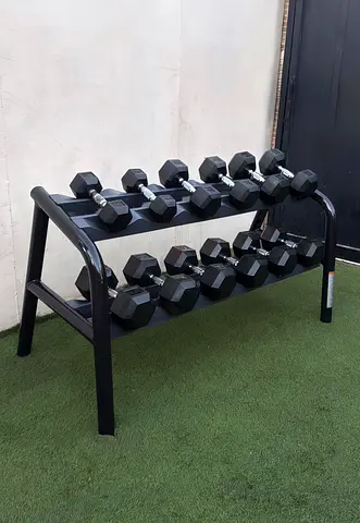 Dumbels with Rack