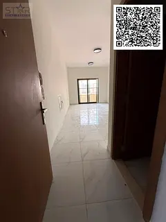 A spacious one-bedroom apartment with a living room is available for annual rent in Al Nuaimiya 1, n