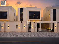 A luxury villa for sale in Al Zahia area of ​​Ajman, in an exceptional location directly opposit