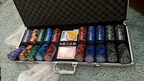 500pcs poker chips