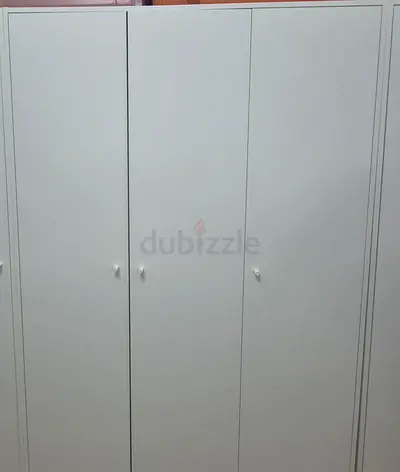 White 3-Door Wardrobe / Armoire - Good Condition