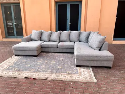 The One Kingston U Shape Sofa Gray Excellent Condition like new Condition