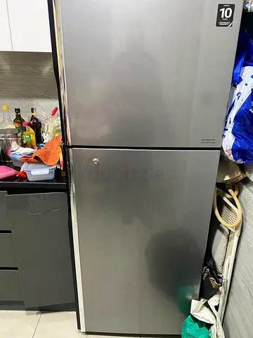 Used double-door refrigerator, good working condition