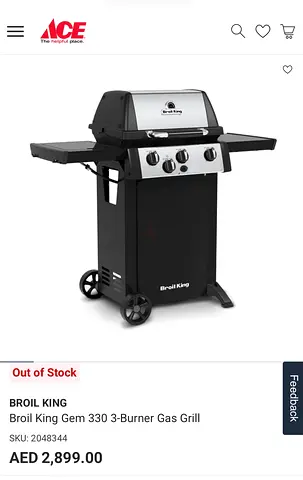 Broil King Gem 330 BBQ Grill for Sale