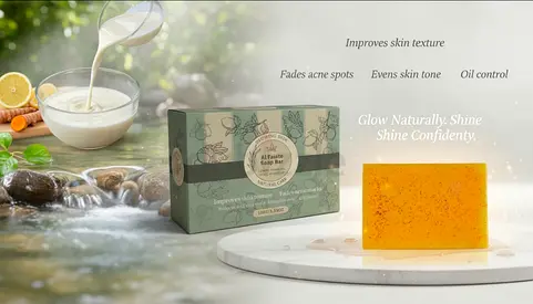 Handmade Al Faiate Natural Glow Soap Bar — Brightening & Oil Control (New)