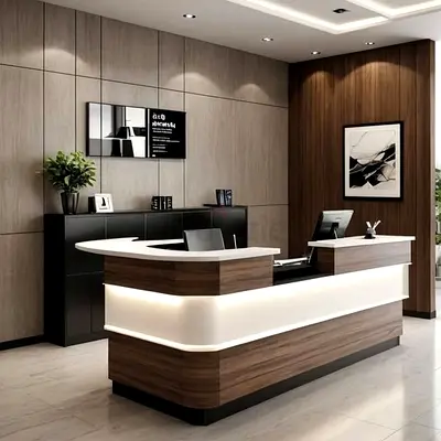Modern Office Reception Design