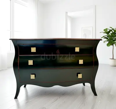 Italian Curved Chest of drawers 130x50 cm Height 86 cm