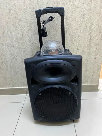 Portable Trolley Party Speaker with LED Light - Used
