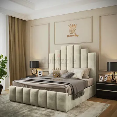 Brand New Luxury Super King Size Bed - Fully Customizable - UAE Sharjah Manufactured
