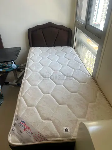 Single Bed Frame with Mattress - Good Condition