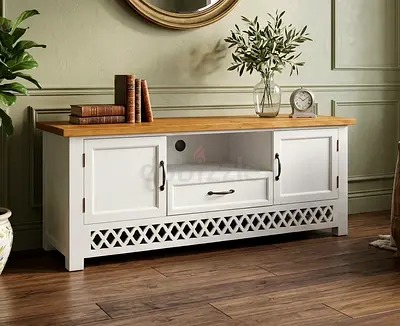 Wooden tv table length 115 cm height 50 cm