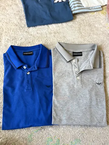 Set of 7 Mens Polo Shirts - Armani, PINK, Massimo Dutti, MS