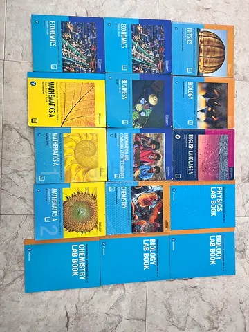 Full set of EDEXEL IGCSE  O-Level Science and Commerce Textbooks with Lab Books