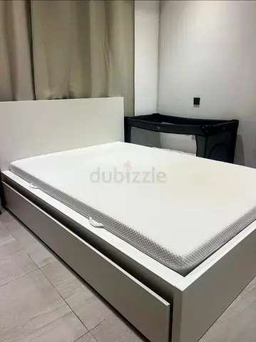 Double Bed + Mattress + 2 Storage Drawers 🛏️✨
