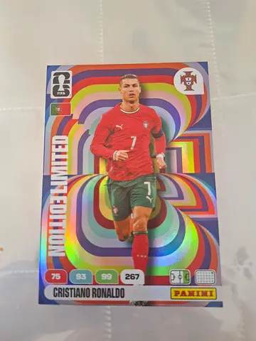 Cristiano Ronaldo Limited Edition Panini Trading Card