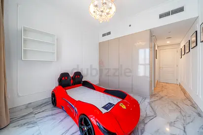 Ferrari Car Bed 90*190 + mattress. Excellent condition. Depth 135