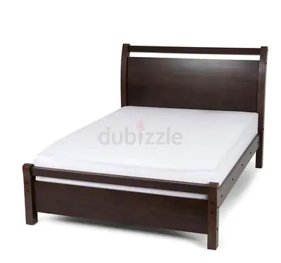 Bed frame with mattress