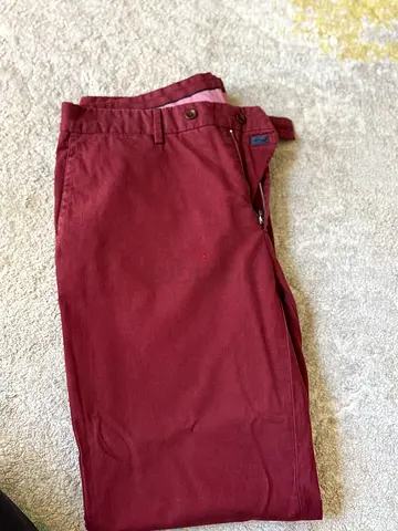 Hackett Burgundy Men’s Chino Trousers - Size L