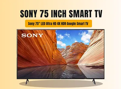 Sony 75 Inch TV | 4K Ultra HD LED Smart TV |  Google TV | 75X80J