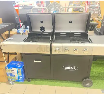 BBQ grill Duel gas and charcoal
