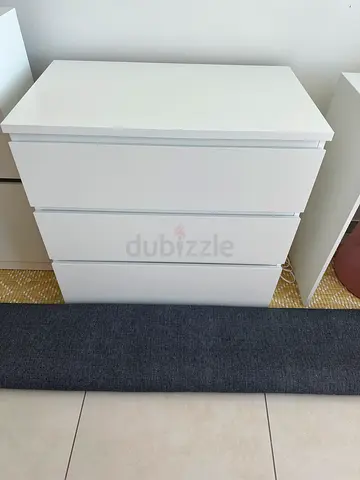 IKEA White 3 -Drawer Dresser - Good Condition