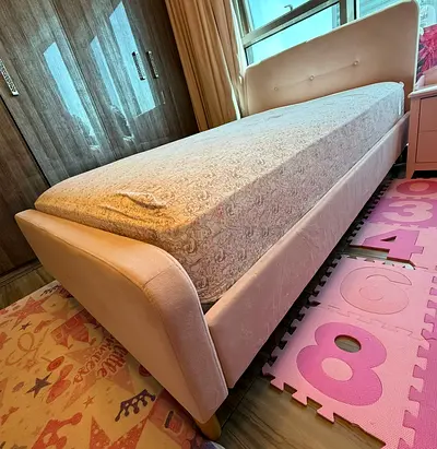Single upholstered bed - good condition