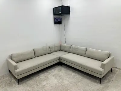 As perfect condition west elm corner sofa