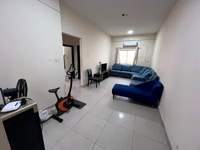 Two bedrooms and a living room, two bathrooms, directly on Sheikh Ammar Street, all bills and inter
