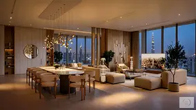 LUXURY FURNISHED 3BD | BURJ &amp; SEA VIEWS | HIGH-END