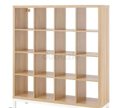 Wooden Cube Bookcase / Display Shelf - Light Oak Finish