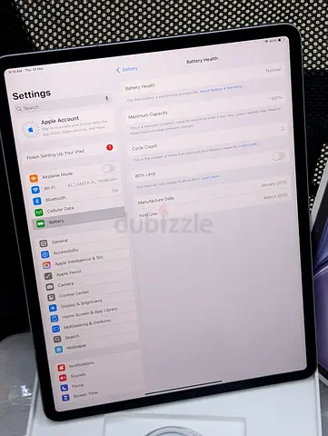 iPad Air M3 13-inch 128GB Open Box only 2 cycles