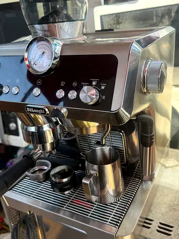 DeLonghi Stainless Steel Espresso Coffee Machine - Semi-Automatic, Good Condition