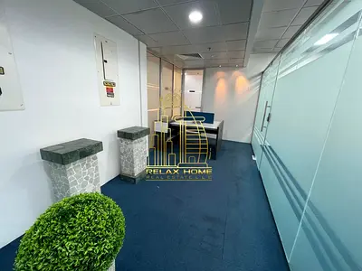 DEWA & Chiller Included | Partitioned Office | SZR View