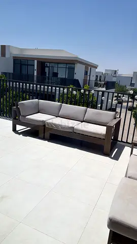 Habitat Outdoor patio corner sofa with cushions - good condition