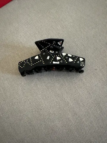 Alexandre De Paris Black jeweled hair claw clip