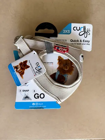 CURLI Vest Harness beige- 3XS