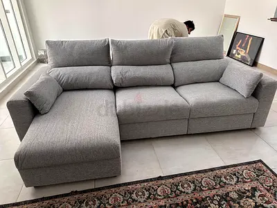Ikea Eskelstuna L shape sofa bed Dark gray