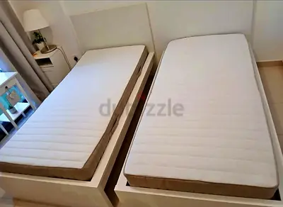 Two Single Beds with Mattresses - Good Condition