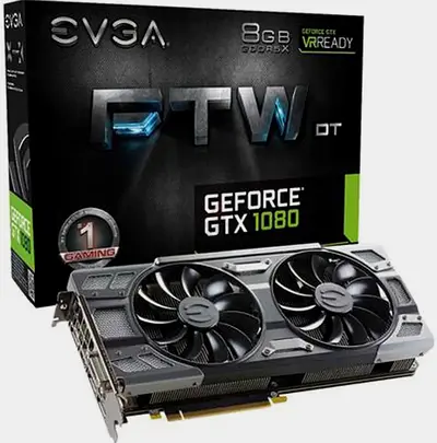 EVGA GeForce GTX 1080 FTW DT GAMING ACX 3.0, 8GB GDDR5X, RGB LED, 10CM FAN, 10 Power Phases, DX12, 0