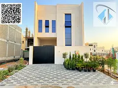 Villa for sale in Al Helio 2 area in Ajman with modern designs and elegant personal finishes, with a