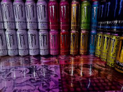 Empty monster cans for collectors (some are rare/ discontinued) 75 cans