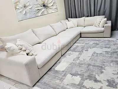 European DH Sectional Modular Filled Feather sofa like new.