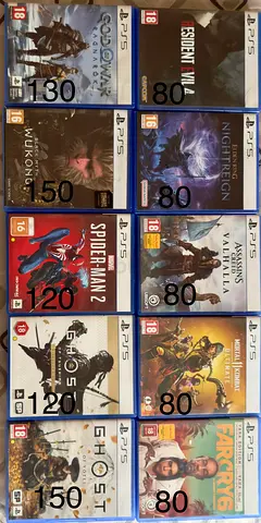 Bundle of 10 PlayStation 5 Games – Prices mentioned
