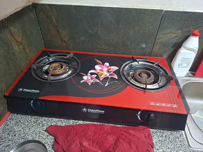 HappyHome 2-Burner Gas Stove — Glass Top, Used
