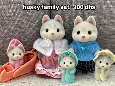 Husky family calico critters