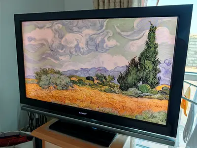 Sony 46 Smart TV Setup (with Chromecast, Built-in Soundbar, Swivel Stand)